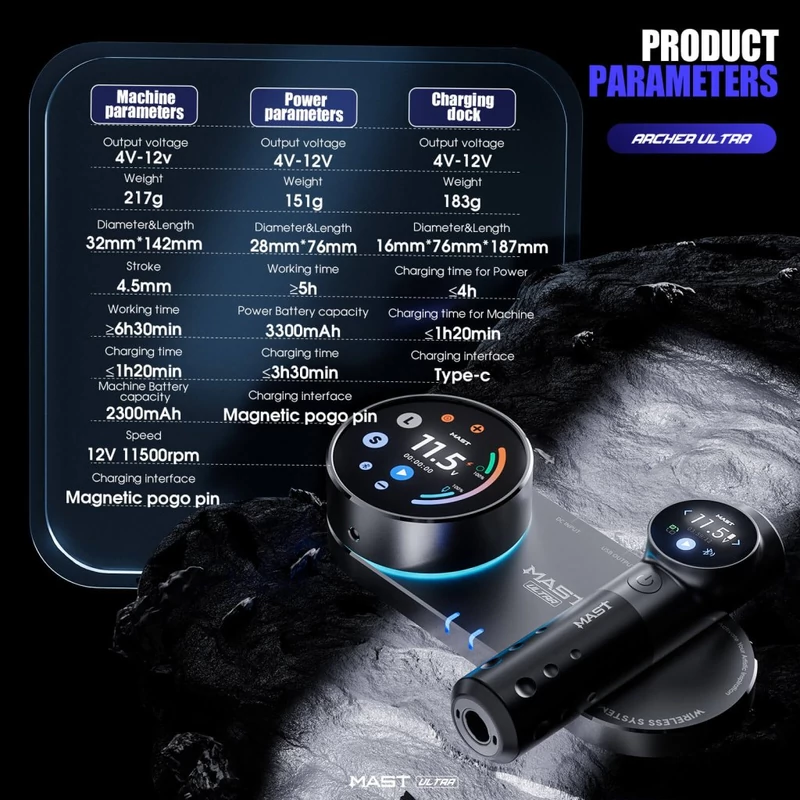 mast-archer-ultra-smart-vezetek-nelkuli-tetovalogep-bluetooth-verzio - kép 8