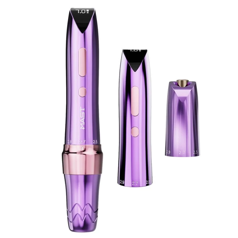 MAST P60 premium 3in1 sminktetováló gép állítható lökethosszal, pót akkumulátorral,RCA csatlakozó-fejjel